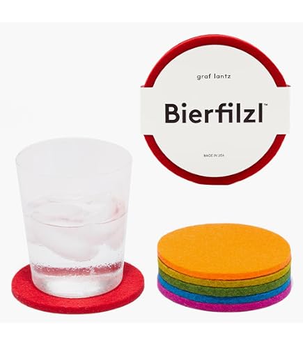 Amazon.com: Graf Lantz - Bierfilzl Merino Wool Round Coasters Set